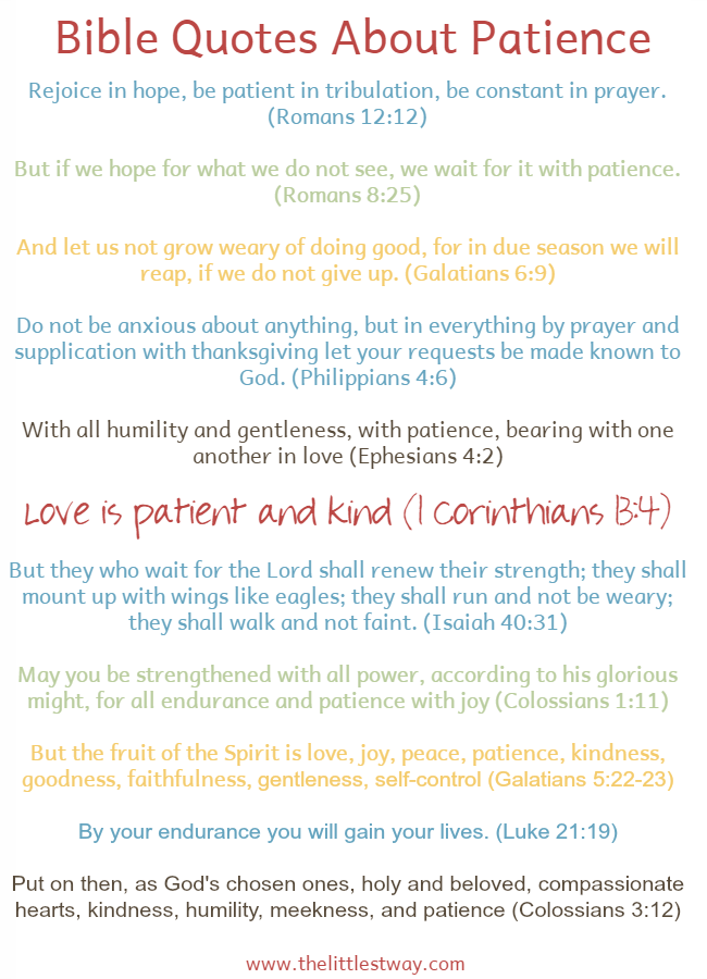 bible quotes about patience