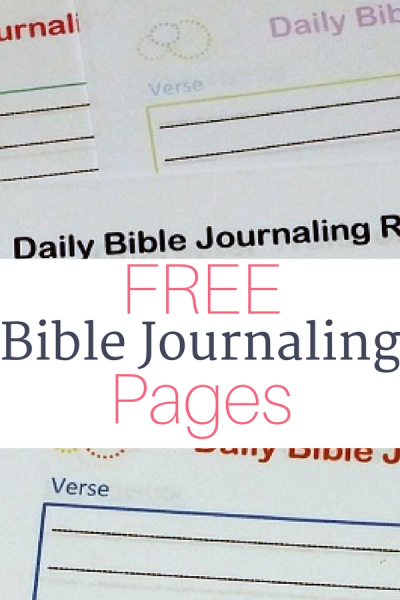 Free Bible Journaling Printables • The Littlest Way